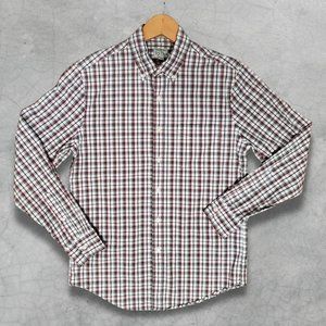 J Crew Men's Small Classic Fit Checkered Long Sleeve Button-down Shirt